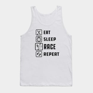 Racing Pigeon - Eat Sleep Race Repeat Tank Top